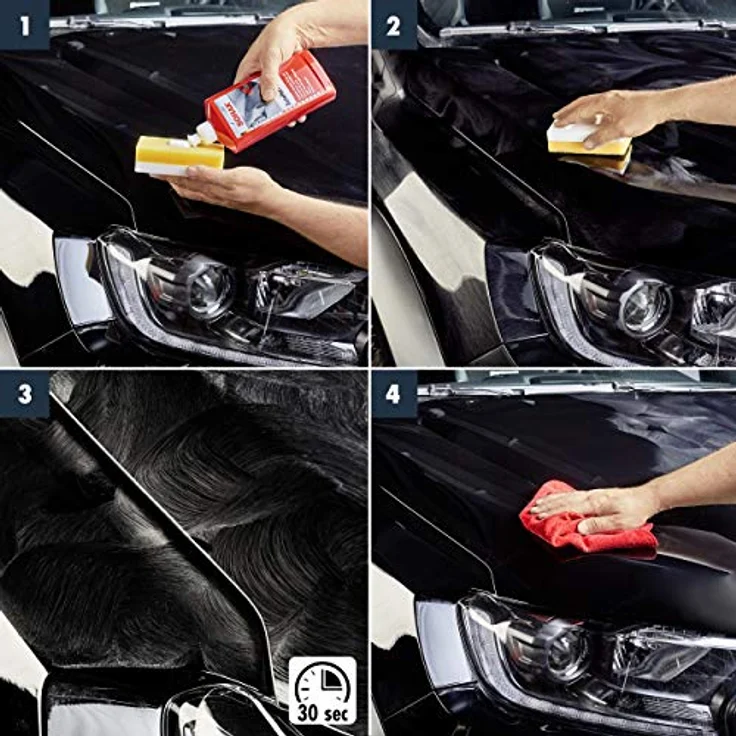 Sonax Auto Hart Wax 500ml KFZ Lack Pflege Carnauba Wachs entfernt Teerflecken – Bild 5