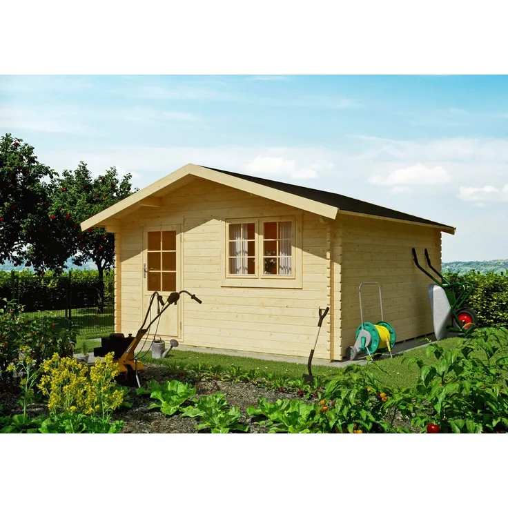 Kiehn-Holz Gartenhaus Fronberg, BxT: 455x453 cm, naturbelassenes Fichtenholz