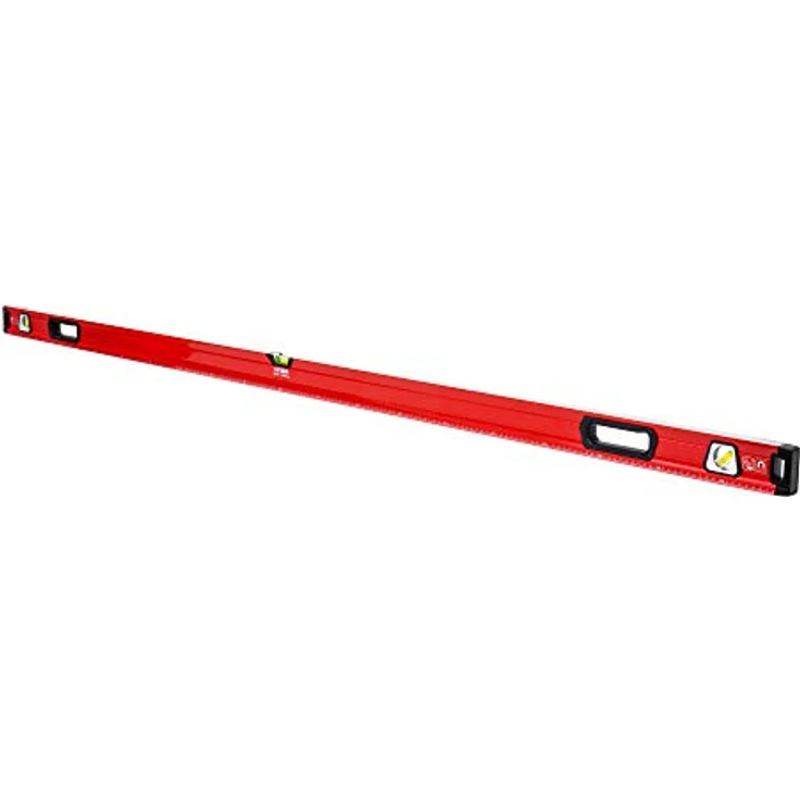 STIER Premium Wasserwaage, mit Magnet und drei Libellen, 2000 mm, 0,5 mm/m, vertikal und horizontal messen, Spiegel-Lotlibelle, präzise Messung, Aluminiumlegierung, doppelt gefräste Oberfläche - STIER Premium Wasserwaage, 2000 mm, Aluminiumlegierung, präzises Messen, Magnet, Spiegel-Lotlibelle – Bild 1