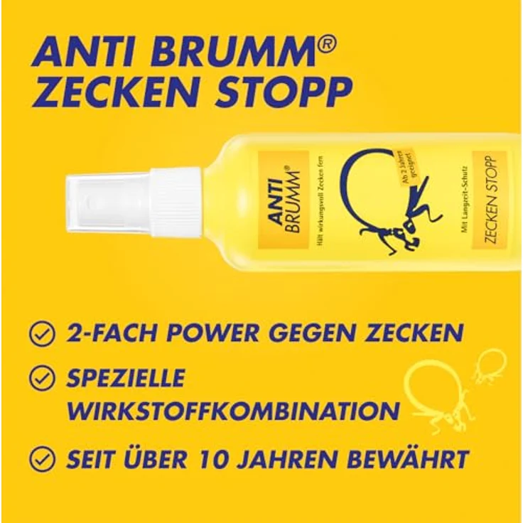 HERMES Arzneimittel GmbH ANTI-BRUMM Zecken Stopp Spray, 150 ml, schützt bis zu 8 Stunden vor Zecken – Bild 4