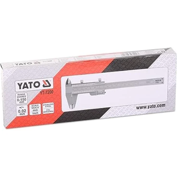 YATO YT-7200 Analoges Messgerät, Messschieber aus rostfreiem Stahl, 15 cm Messbereich – Bild 2