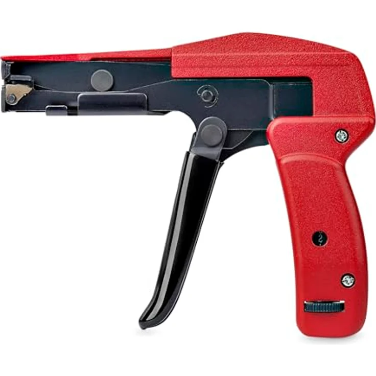 StarTech Nylon-Kabelbinderpistole, Werkzeug zum Schneiden und Installieren von Kabelbindern, rot, für Kabelbinder 2,4 - 4,8 mm – Bild 4