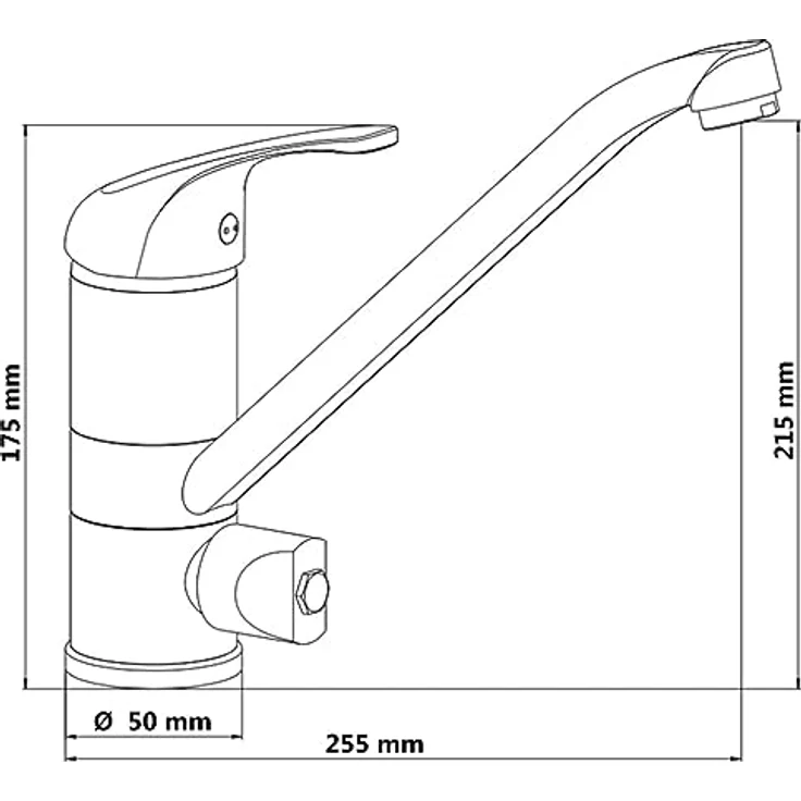 Schütte Spültischarmatur ULTRA, schwenkbarer Auslauf 150°, auswechselbare 40mm Keramik-Kartusche, für Doppelspülbecken – Bild 4