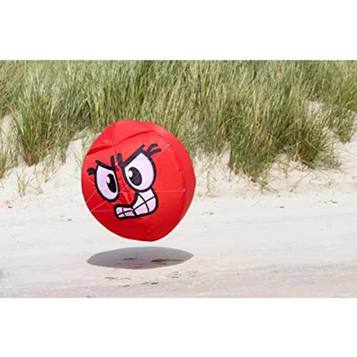 HQ Bouncing Moodeez Angry, Bodenwindspiel, Spaß am Strand oder auf der Wiese, Durchmesser: 60 cm, inkl. Häring, ab 3 Beaufort – Bild 3