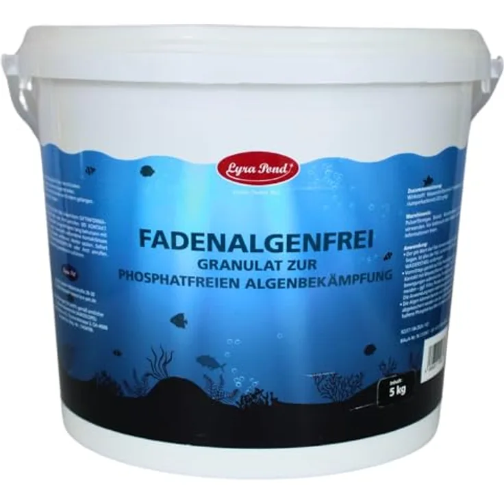 Lyra Pond® 5 kg FadenalgenFrei | Algenvernichter mit Sofortwirkung für Phosphatfreie Algenbekämpfung | Frei von Schwermetallen & organischen Bioziden | Für alle Teiche
