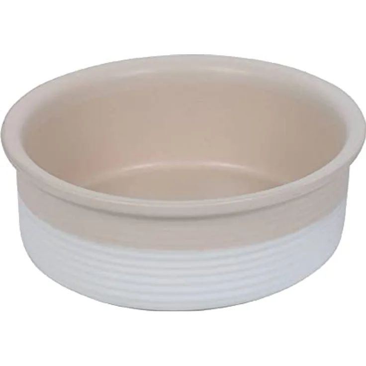 Nobby 82423 Keramik Napf Neta weiß/Creme; Ø 24,0 x 8,0 cm, 2,40 l