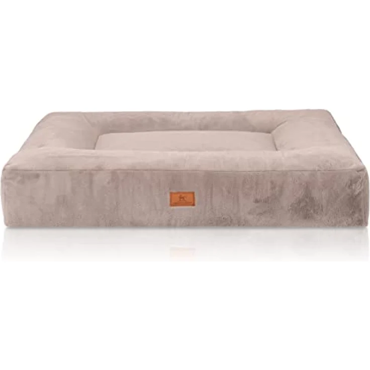 Knuffelwuff orthopädisches Hundebett Midland M-L 80 x 60cm Grau - Hundekissen für große, mittelgroße und kleine Hunde - Waschbar – Bild 2