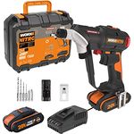 WORX WX177 NITRO Akku-Bohrschrauber Switchdriver 2.0 20V – starke bürstenloser Motor bis 50Nm Drehmoment – schneller Wechsel zwischen 2 Bits – präzise Drehmomentsteuerung – inkl. Akkus & Ladegerät