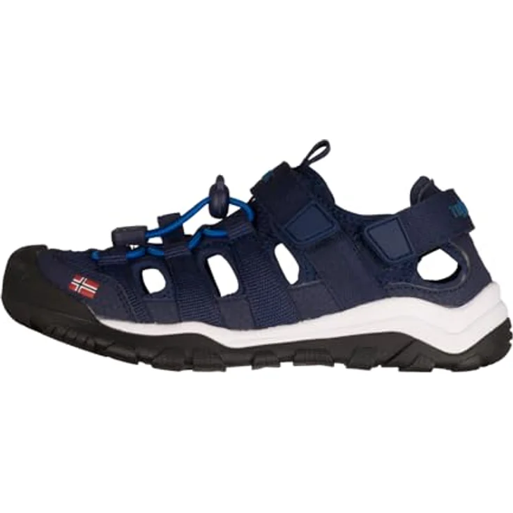 Trollkids Kid's Kristiansand Sandal XT, Sicherheitssandalen für Jungen, mit EVA-Sohle und Klettverschluss, Blau, Größe 34 – Bild 1