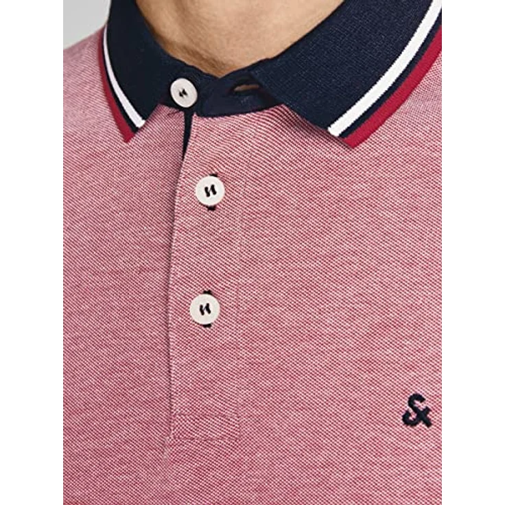 Jack & Jones Poloshirt JJEPAULOS POLO SS 2PK MP NOOS (Packung, 2-tlg., 2er-Pack), Baumwolle, Logostickerei, Polokragen, weicher Single Jerseystoff, 2er-Pack – Bild 5