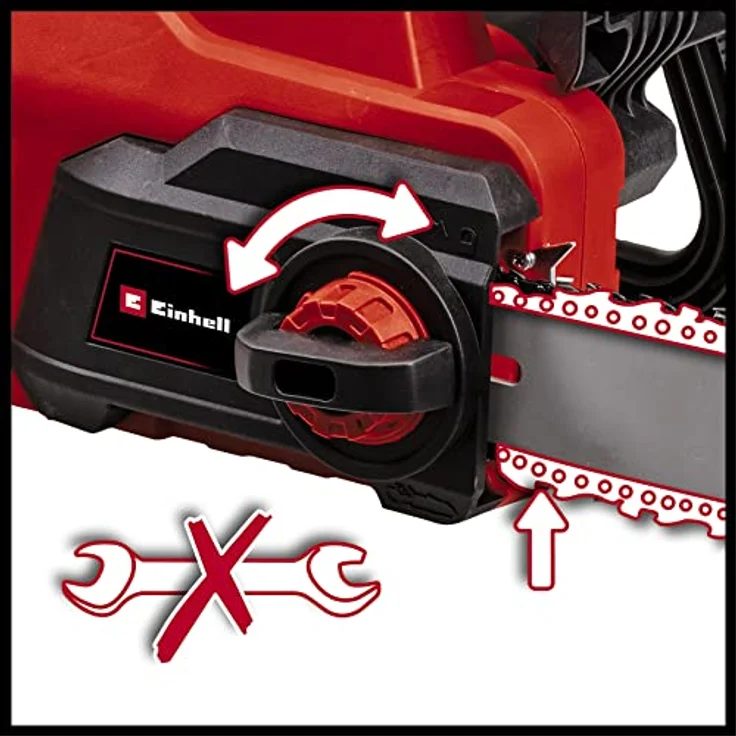 Einhell Elektro-Kettensäge GC-EC 2040 (2000 W, 40 cm Schwertlänge, werkzeuglose Kettenspannung, max. Kettengeschwindigkeit 15,5 m/s) – Bild 4