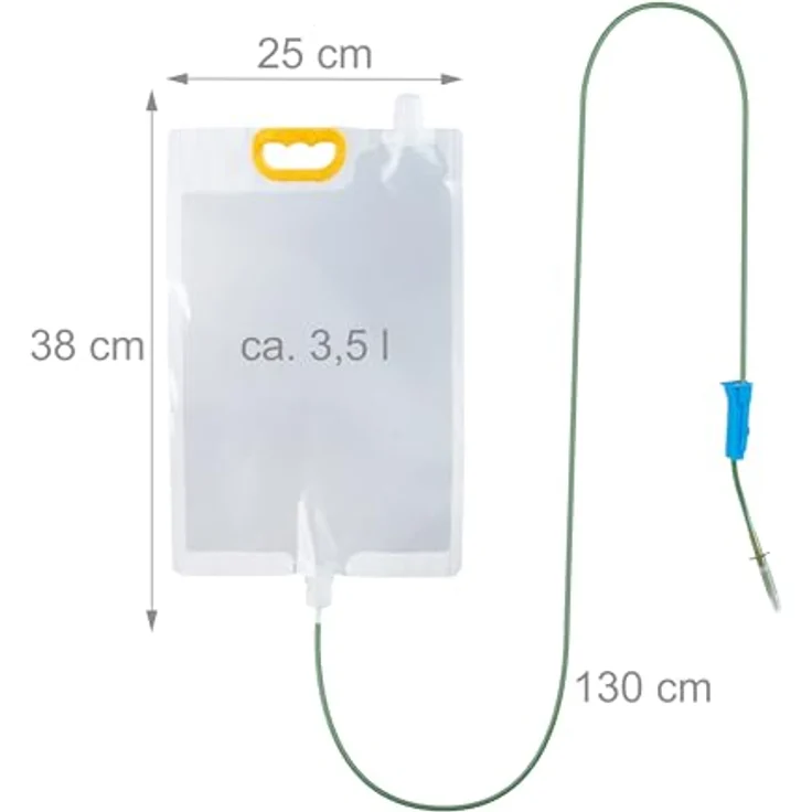 relaxdays Bewässerungssystem 4 Tropfbewässerungsbeutel, transparente Beutel mit einstellbarer Tropfgeschwindigkeit und 4 Gelbstickern gegen Insekten – Bild 4