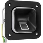 EKEY 204752 sLine Fingerprintset für Sprechanlagen und Hohlräume (Fingerprint Schwarz, Controller), Biometrische Zutrittslösung zur Integration in Türsprechanlagen, 0,4 W, 12-24 V, Fingerprint Schwarz