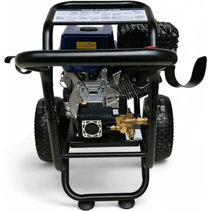 DeTec Hochdruckreiniger Ford Benzin 13PS, Flächenreiniger 420cm³, max. Druck 303 bar, max. Fördermenge 906 l/h, Annovi Reverberi RSV-4G40 Triplex Keramikpumpe – Bild 3
