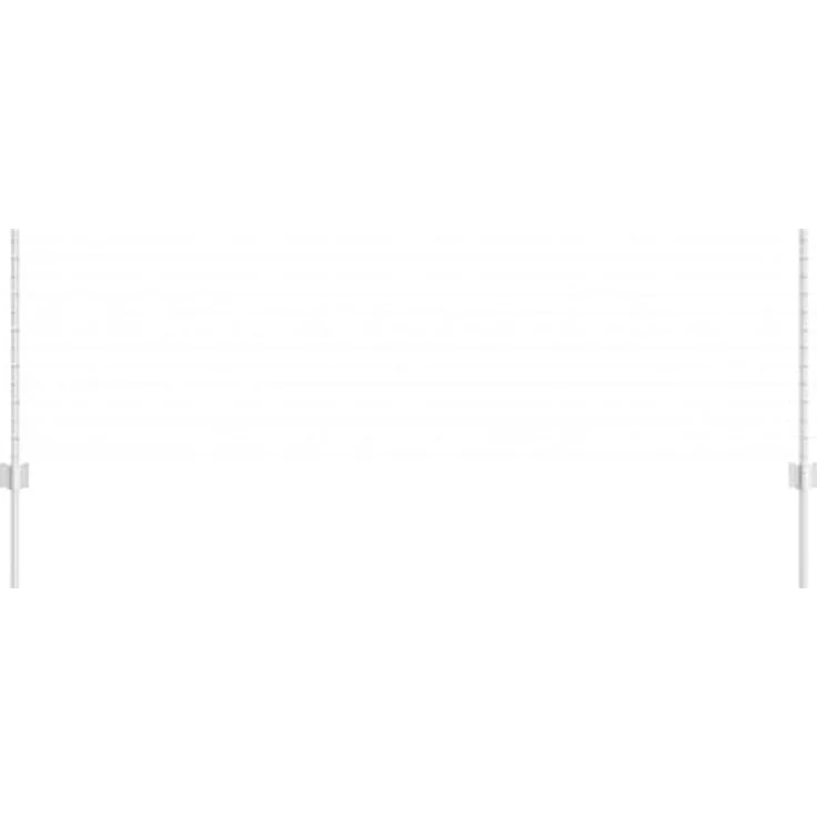vidaXL Zaunpfosten Set, 11 Stück U-Kanal, 80 cm, verzinkter Stahl, silberendab. – Bild 3