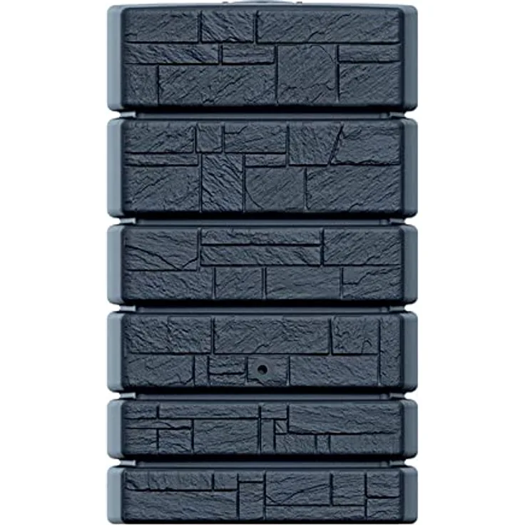 Regenwasserbehälter Tower Stone 500L Anthrazit Regentonne Regenwassertonne