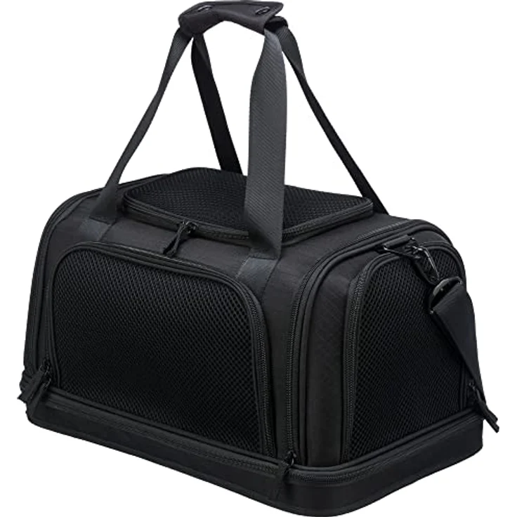 TRIXIE Airline Tasche Plane, Flugzeug Reisetasche Für Hunde, 28 × 25 × 44 cm, Schwarz - 28904 – Bild 3
