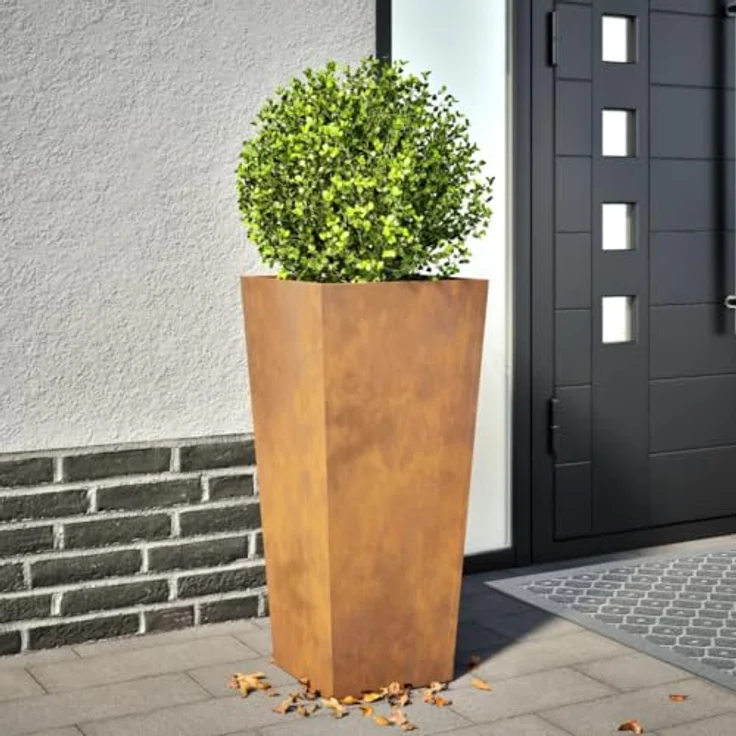 vidaXL Pflanzkübel 35x35x75 cm Cortenstahl, stabil und rostbeständig, viel Platz, Unkraut- und Schädlingsschutz – Bild 2