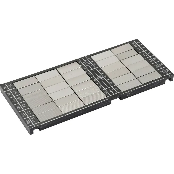 Dasqua 1804-6310 Oberflächenrauheitsmessgerät-Set, 30 Blätter inklusive Vergleichstabelle zur Überprüfung aller Standard-Rauheitsmessungen