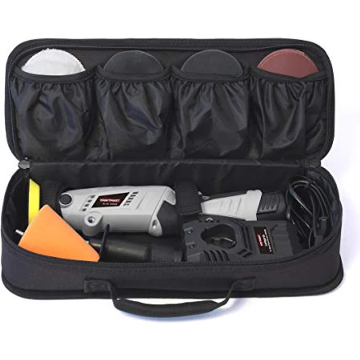 Dino KRAFTPAKET Multiplex Drehbar in Stabform 640256 Akku Rotationspoliermaschine 10.8V 100W 400 - 3000 U/min 80mm – Bild 5