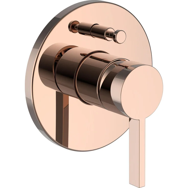 Laufen Badarmatur H3213360820001, Unterputz-Duschinstallation mit Thermostat, Rose Gold-Finish und Wasseresparer