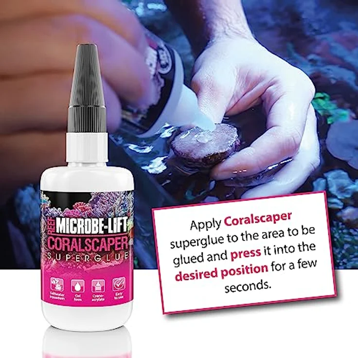 MICROBE-LIFT Coralscaper - 50 g - Korallenkleber Gel für schnelles & ergiebiges Verkleben von Korallen in Meerwasseraquarien, fest & zuverlässig – Bild 3