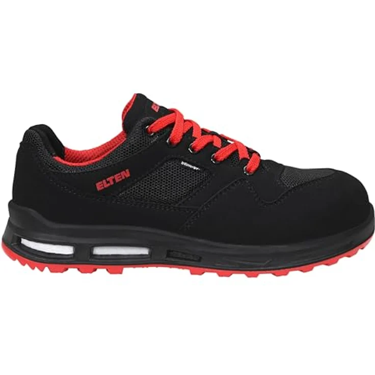 ELTEN LAKERS XXT Low ESD S1PS Sicherheitsschuh, atmungsaktives Mikrofaser/Meshmaterial, gepolsterte Lasche, PU/PU Sohle WELLMAXX TRAINERS – Bild 2