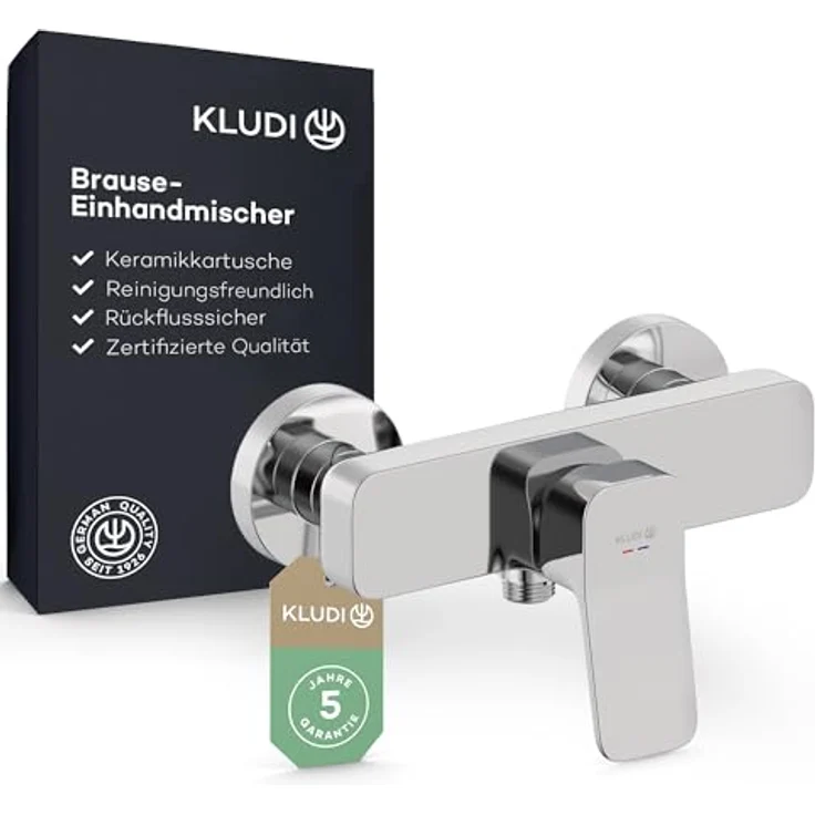 OTTO KLUDI-X3 Spültischarmatur, chrom, mit Keramik-Kartusche und Rückflusssicherung, Wandmontage – Bild 1