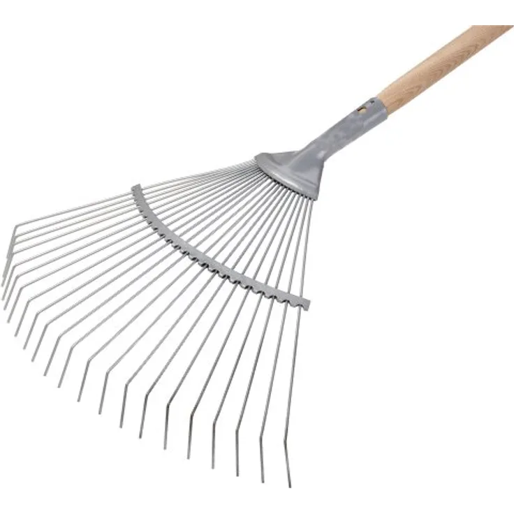 Flora Draht - Laubbesen 22 runde Zinken, Rechen mit Arbeitsbreite 45 cm
