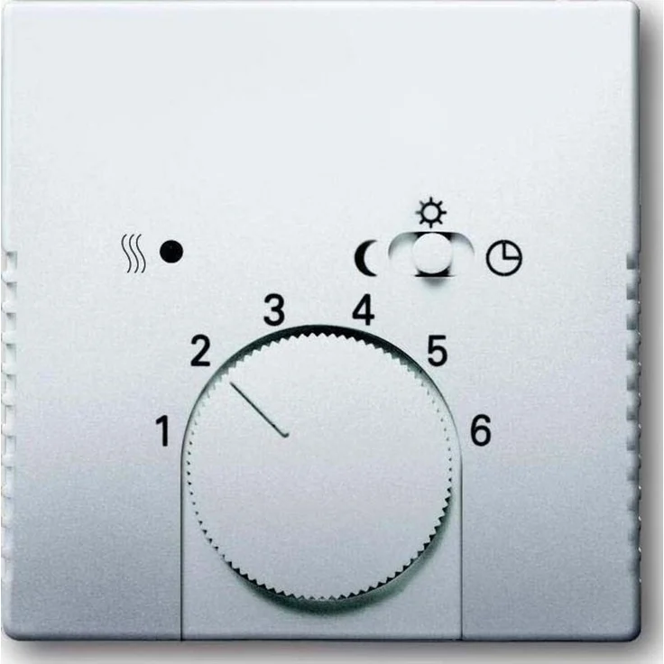 Busch-Jaeger Zentralscheibe eds 1795-866, Drehknopf für Thermostat, Edelstahl, Designlinie pur edelstahl