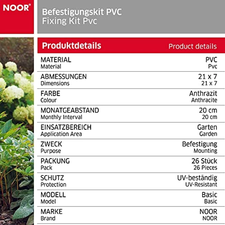 Nook Befestigungskit PVC Anthrazit – Bild 5
