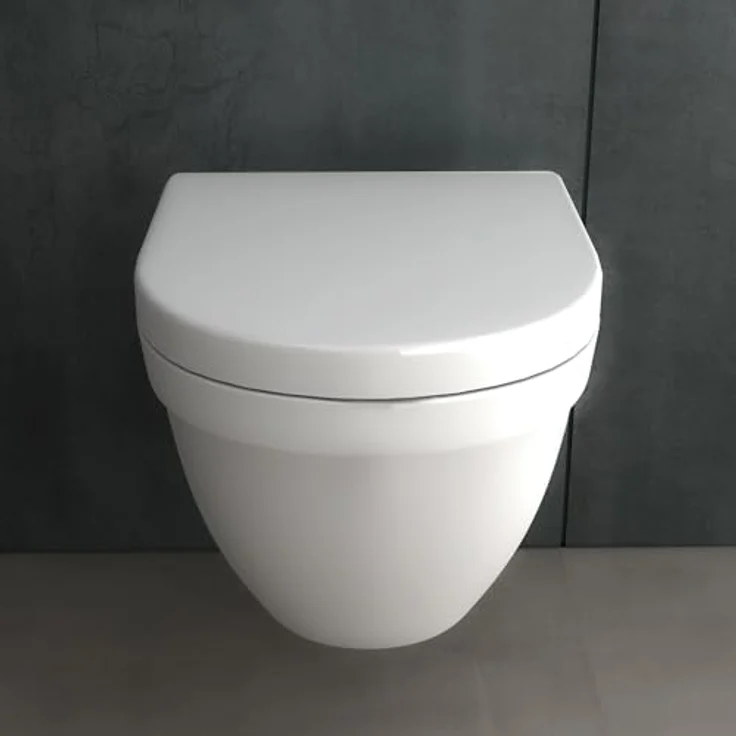 Alpenberger Spülrandloses WC mit Bidet Funktion | Dusch WC | Kloschüssel mit Armatur und Taharet Muslugu | Toilettendeckel mit Absenkautomatik | Hänge WC Toilette Passend Geberit (8250 U) – Bild 2
