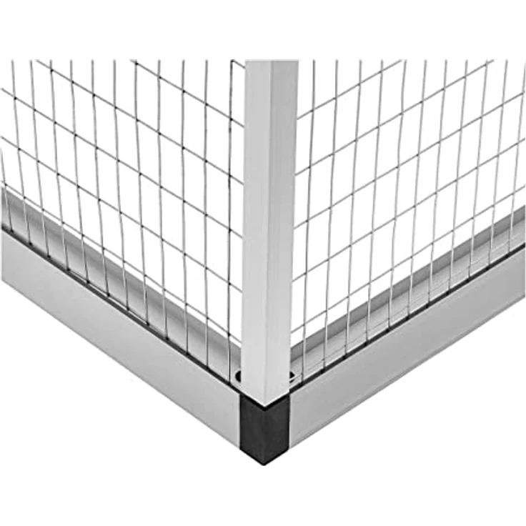 Wiesenfield WIE-BC-200 Außenvoliere Aluminium, geräumig 122 x 178 x 195 cm, rostfrei, für Hühner und Ziervögel – Bild 5