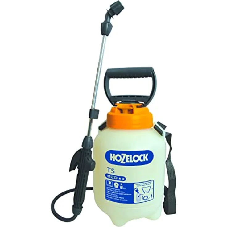 Hozelock T5 Eco Drucksprüher, 5 Liter mit Aluminiumlanze und einstellbarer Düse