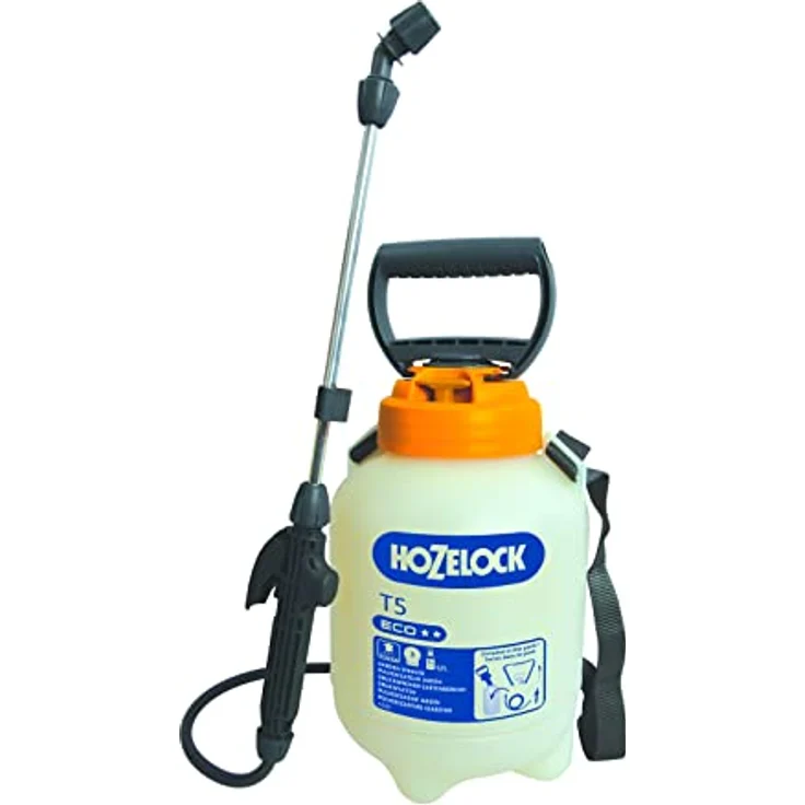 Hozelock T5 Eco Drucksprüher, 5 Liter mit Aluminiumlanze und einstellbarer Düse – Bild 1