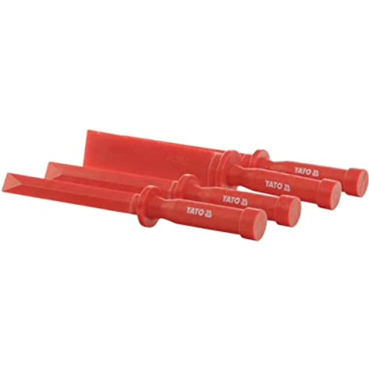 Yato yt-0847 Kit Schaber aus nylonverstärktem Kunststoff, 4 Stück in Orange, Breite 19-37 mm