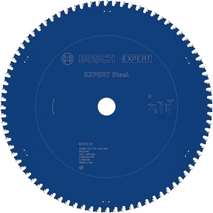 Bosch Professional Kreissägeblatt (für Stahl, AußenØ: 305mm, Bohrung: 25,4mm, Zubehör für Metall-, Kapp-, Gehrungssäge) – Bild 2