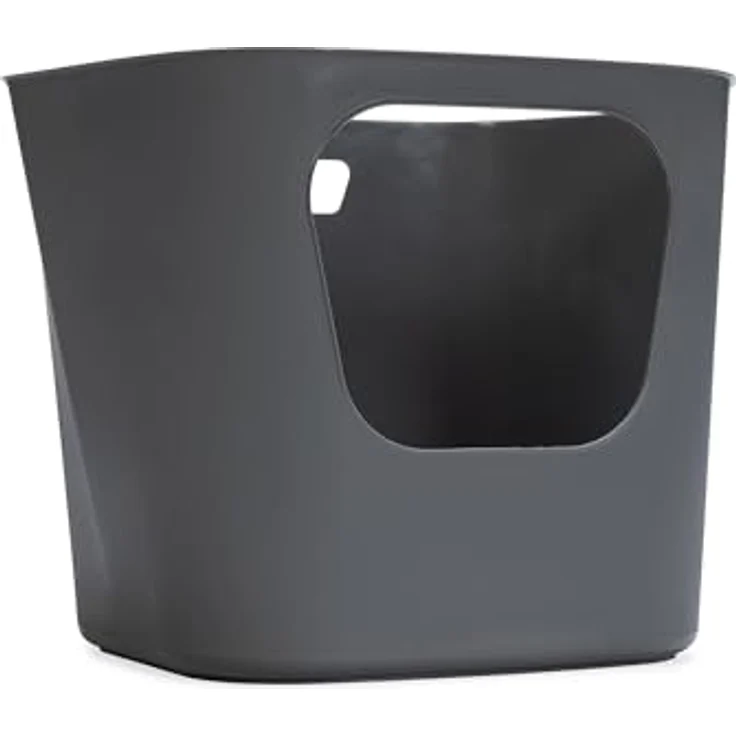 Karlie Katzentoilette Lotus Eco, offene Katzentoilette mit praktischem Ausgießer, 85% recyceltes Material, grau, L: 54,4 cm, B: 43,9 cm, H: 40,5 cm – Bild 5