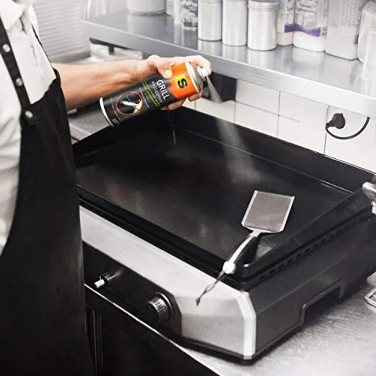 Spraytive Grill-Pflegespray 3 x 500ml - BBQ Reiniger für Edelstahl und Gusseisen, Antihaft- und Konservierungsspray für Weber Grills und Plancha Grills, 100% pflanzlich, Made in Germany – Bild 2