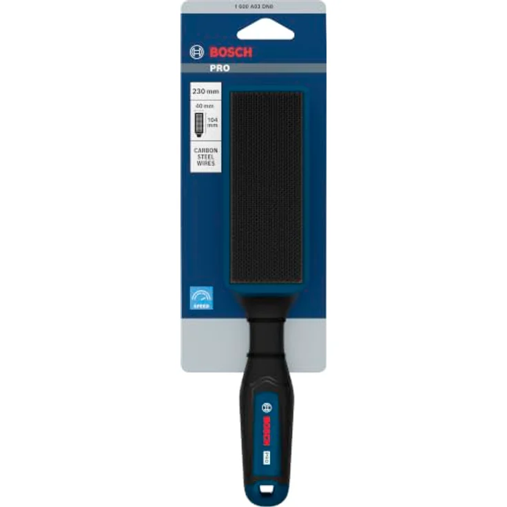 BOSCH PRO Feilenbürste 230 mm, effiziente Werkstattfeile mit C-Stahl Drahtteller zur schnellen Reinigung von Handfeilen und Raspeln – Bild 2