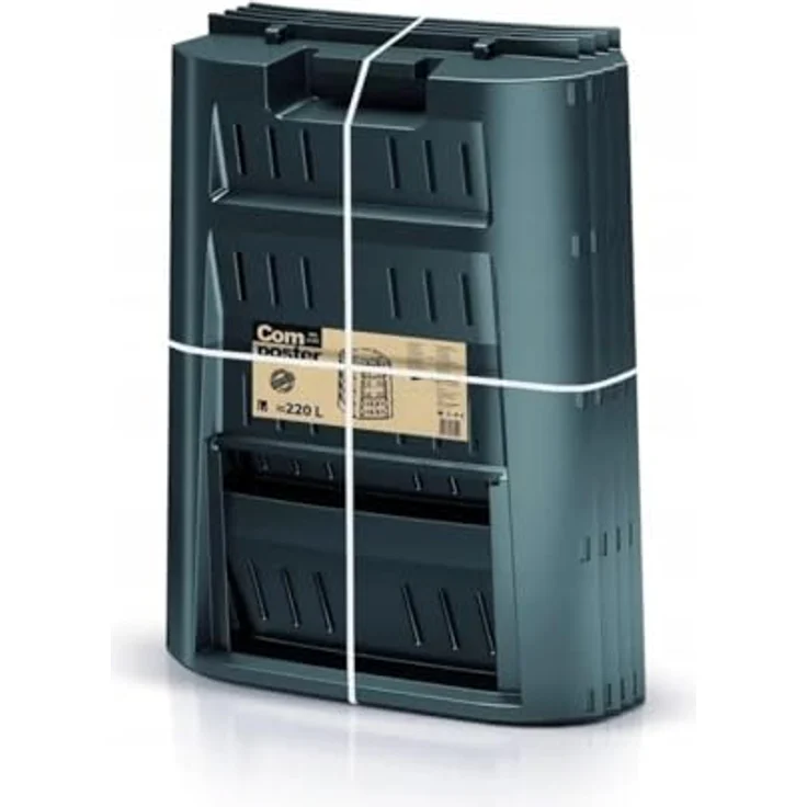 Prosperplast IKL220C-S411 Compogreen Komposteimer, langlebig und frostbeständig, 610 mm x 610 mm x 753 mm, schwarz – Bild 3