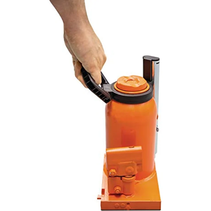 Unicraft Hydraulischer Stempelwagenheber HSWH 20 TOP, Tragkraft 20 t, Hub 150 mm, horizontal verwendbar, mit ausdrehbarer Hebesäule und kippfester Fußplatte – Bild 4