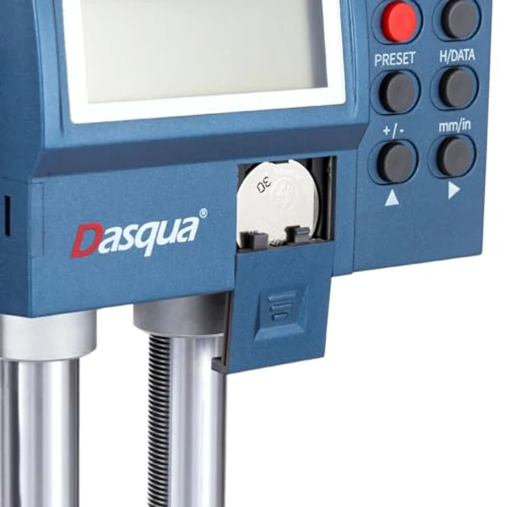 Dasqua 3230-8115-A Digitales Doppelbalken-Höhenmessgerät, Messbereich 0 - 600mm, robustes Design mit großem LCD-Display – Bild 5