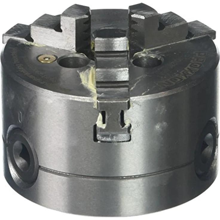 PROXXON INDUSTRIAL Bohrer- und Bitset 24034, 3-Backen-Drehfutter mit zentrischer Spannvorrichtung, Spannbereich 2-75 mm – Bild 1