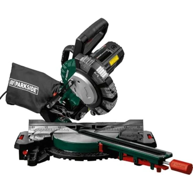 PARKSIDE® Kappsäge/Zugsäge »PZKS 2000«, 2000 W, Laser für präzise Schnitte, Aluminium-Druckguss, Fiberglas, blau – Bild 2