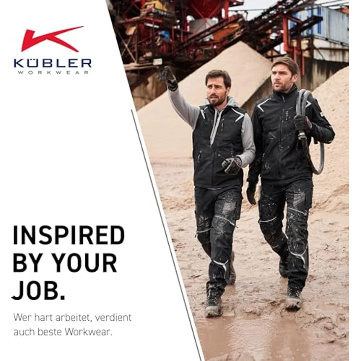 Kübler Arbeitsjacke, Strickjacke mit Teddyfutter, wasserabweisenden Reissverschlüssen und reflektierenden Elementen, Größe L – Bild 6