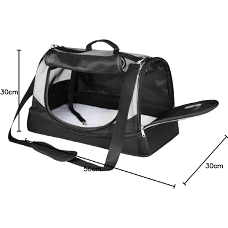 Trixie Tasche Holly 30x30x50 cm schwarz-grau – Bild 5