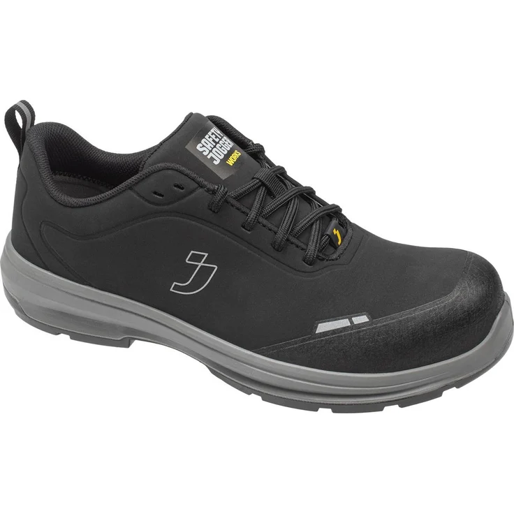 SafetyJogger Flux S3S Low, leichter Sicherheitsschuh mit Nanocarbon-Schutzkappe, schwarz