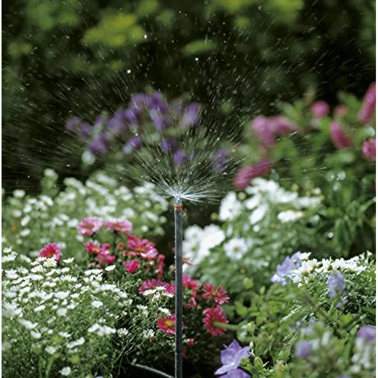 GARDENA Micro-Drip-System Sprühdüse 360°: Rundum-360°-Sprühkopf, regulierbare Beregnung, flächendeckend, Sprühreichweite ca. 3 m, 5 Stück (1365-20) – Bild 3
