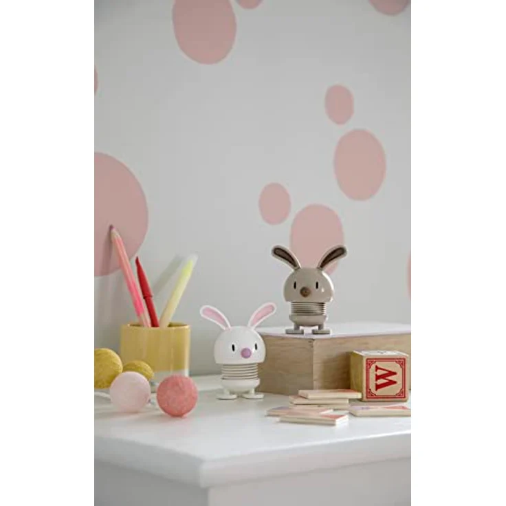 Hoptimist Small Bunny, Wackelfigur, Hase Wackel Figur, Ostern, Dekoidee, Dekoration, Kunststoff, Latte, H 9 cm, 9011-95 – Bild 6